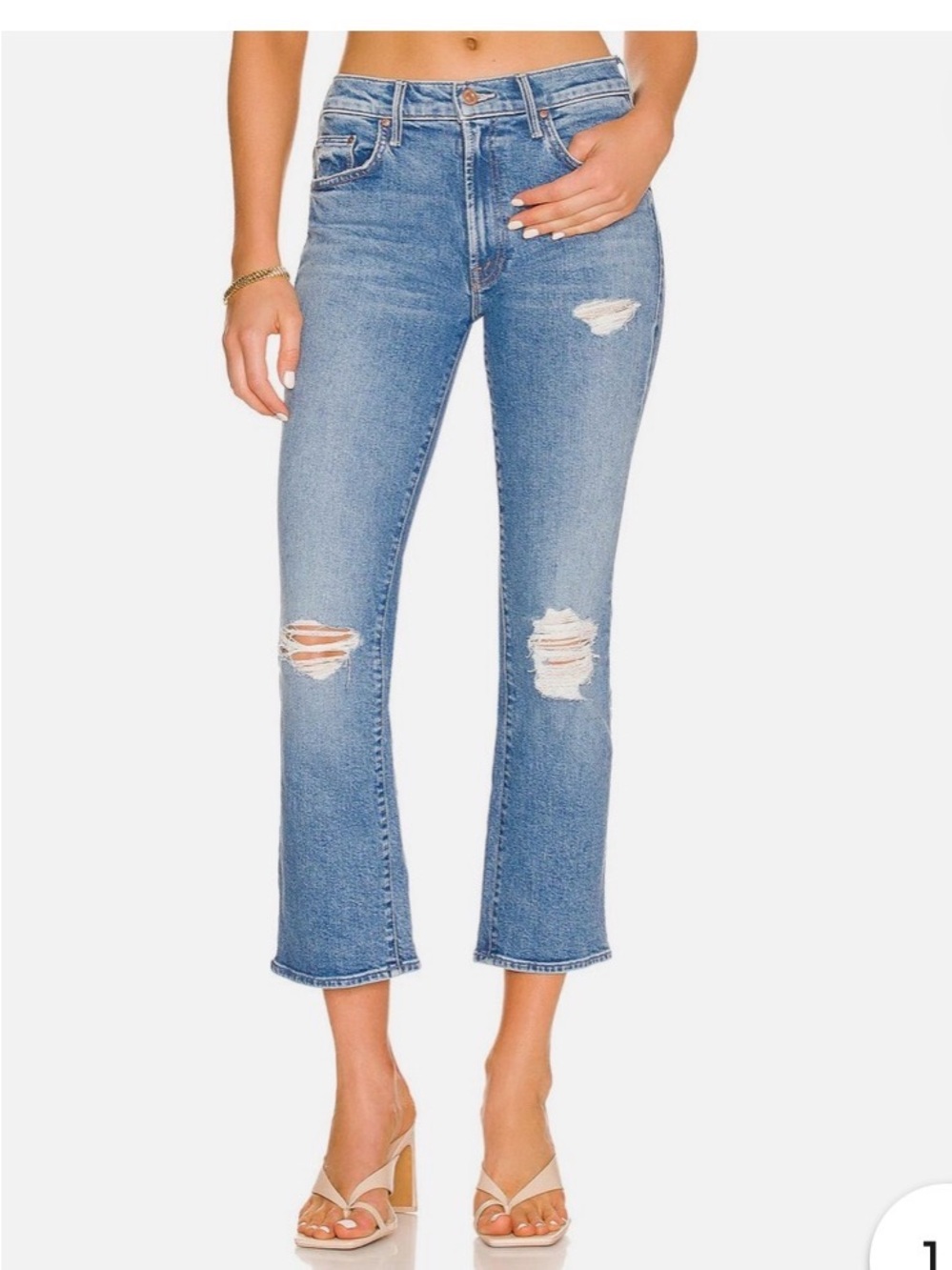 Mother The Insider Crop Ankle Jeans
Wash: Bloom And Doom